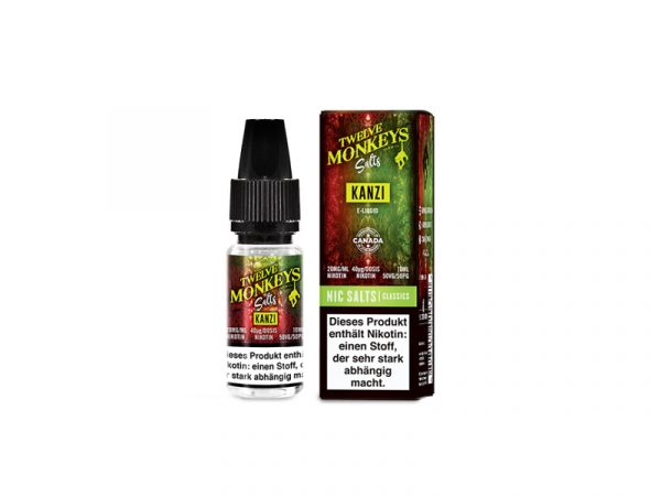 Twelve Monkeys - Kanzi Nikotinsalz Liquid 20mg/m