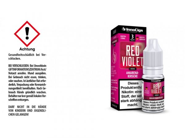 Red Violet Amarenakirsche - 10 ml Liquid für E-Zigaretten 3 mg/ml
