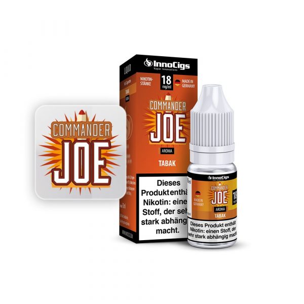 Commander Joe Tabak Aroma - Liquid für E-Zigaretten 6 mg/ml