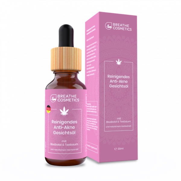 Anti Akne CBD Gesichtsöl - 30ml - Breathe Organics