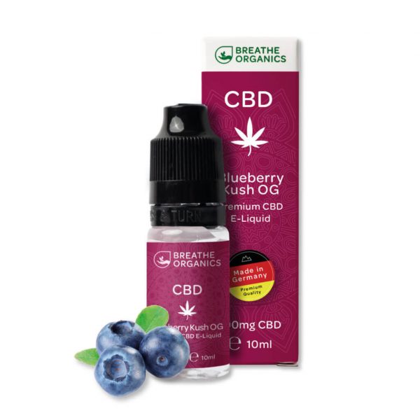 Breathe Organics - Blueberry Kush CBD E-Liquid - 10ml 100mg