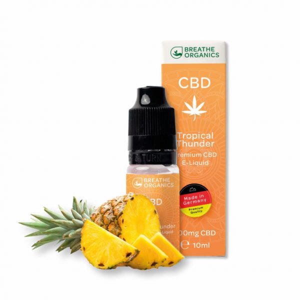 Breathe Organics - Tropical Thunder CBD E-Liquid - 10ml 100mg