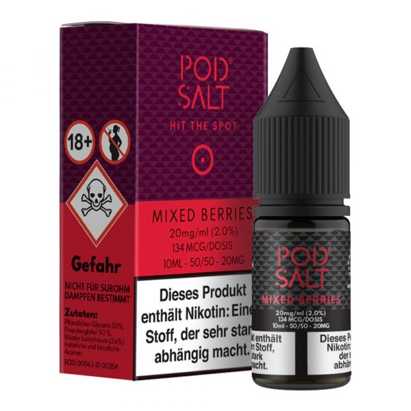 Pod Salt - Mixed Berries - E-Zigaretten Nikotinsalz Liquid 11mg/ml
