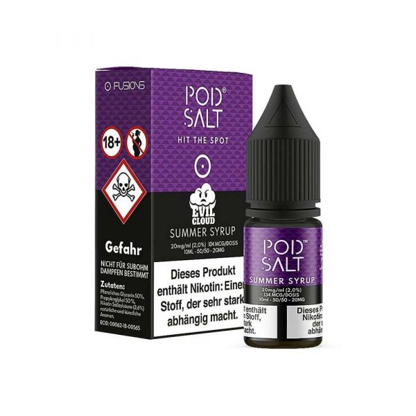 Pod Salt - Summer Syrup - E-Zigaretten Nikotinsalz Liquid 20mg/ml
