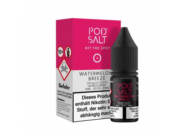 Pod Salt - Watermelon Breeze - E-Zigaretten Nikotinsalz Liquid 20mg/ml