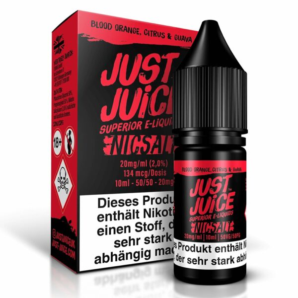 Just Juice - Blood Orange, Citrus & Guava - Nikotinsalz Liquid 20mg/ml