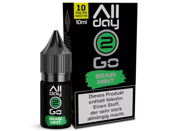 Allday2Go Brainmint Hybrid Nikotinsalz e-Liquid 10mg/ml