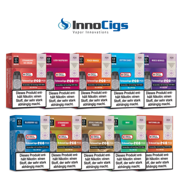 INNOCIGS ECO POD 2 Stück (zusammen bis zu 1000 Züge)