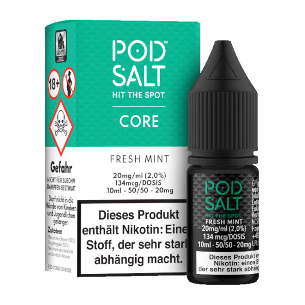 Pod Salt Core - Fresh Mint - Nikotinsalz Liquid - 10 ml