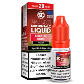 SC Red Line - Erdbeere Sahne - 10 ml Nikotinsalz-Fertigliquid