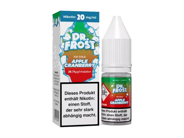 Dr. Frost - Apple Cranberry Ice - Nikotinsalz Fertigliquid - 10 ml