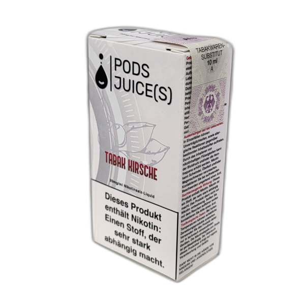Pods Juice(s) - Tabak Kirsche - Nikotinsalz Liquid